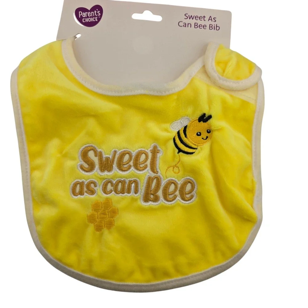Parent's Choice Baby Swaddle and Beanie Set with Bib‎ 2-Piece Bunny New